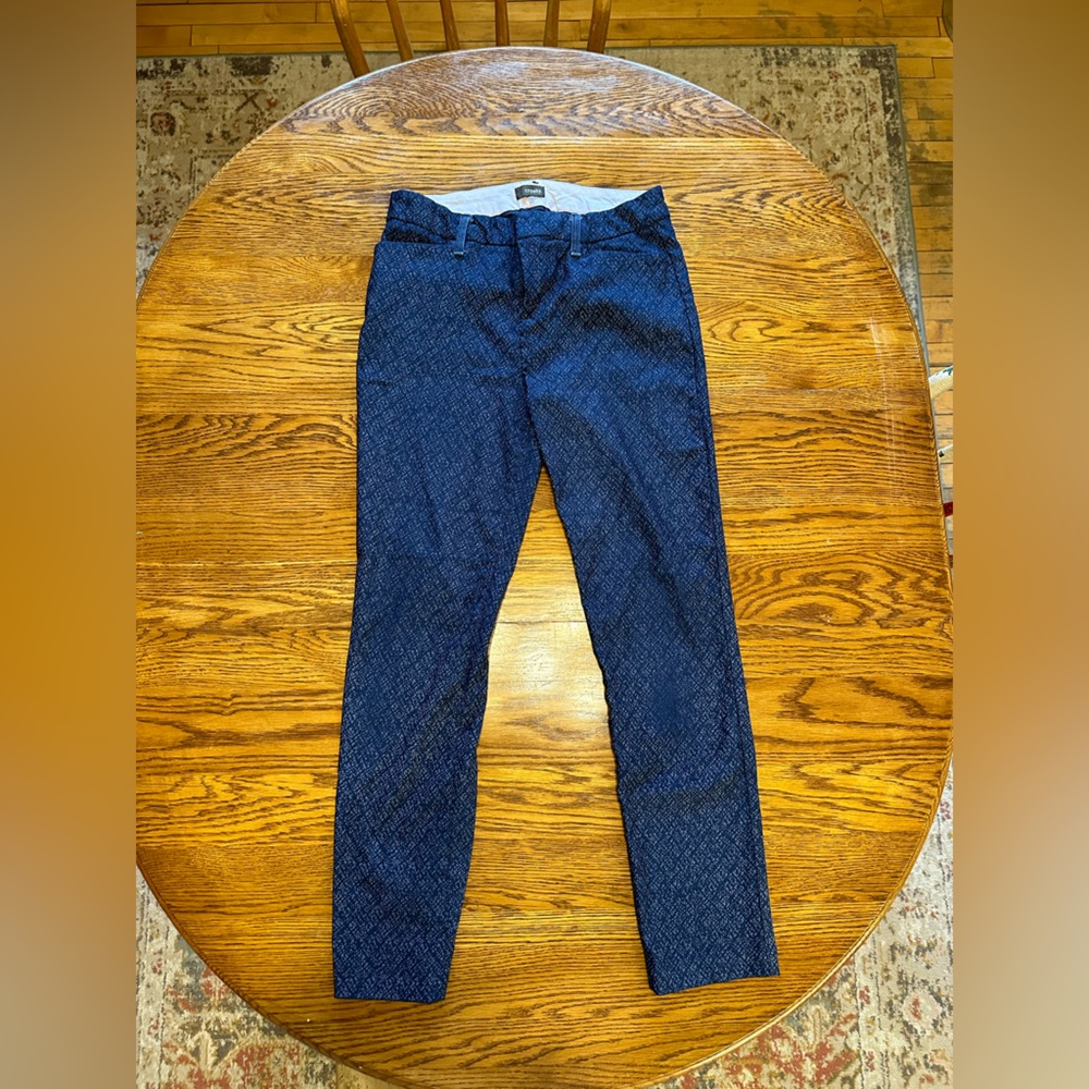 Blue patterned jeans